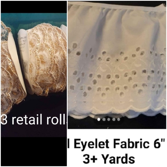 Lot of Gold Rolls Sewing Gimp Sequin Sewing Notion Trim Beautiful - Picture 13 of 13